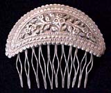 Vintage Burmese Silver Comb
